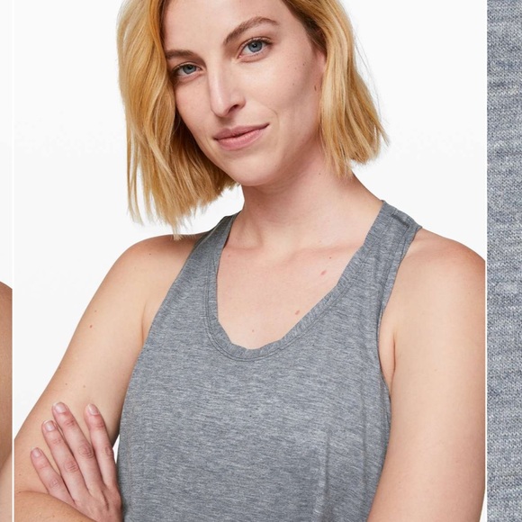 Lululemon wild wish tank- blue - like new - size 8 - Picture 7 of 9